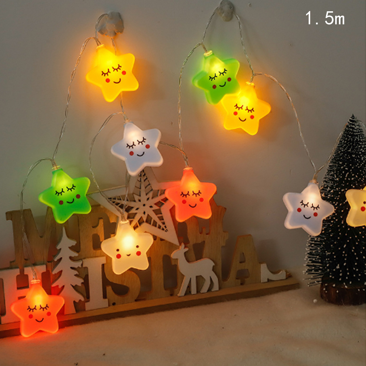 1.5m 10Led Colorful Cloud Star - Baby Nursery Lamp のレビューと価格