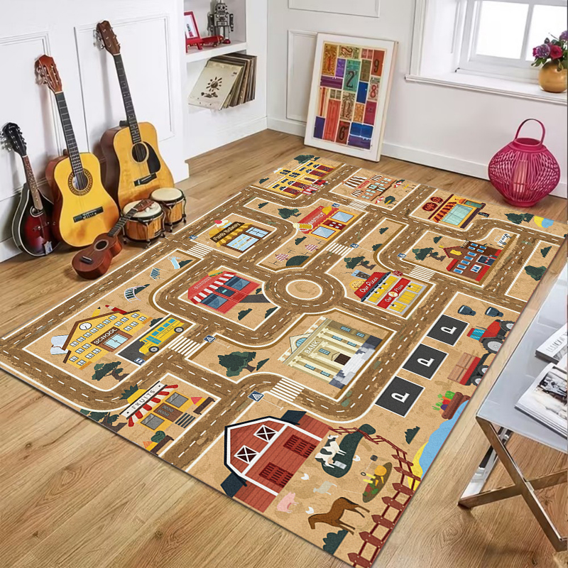Kids City Road Play Area Rug,  - Soft Rug Nursery のレビューと価格