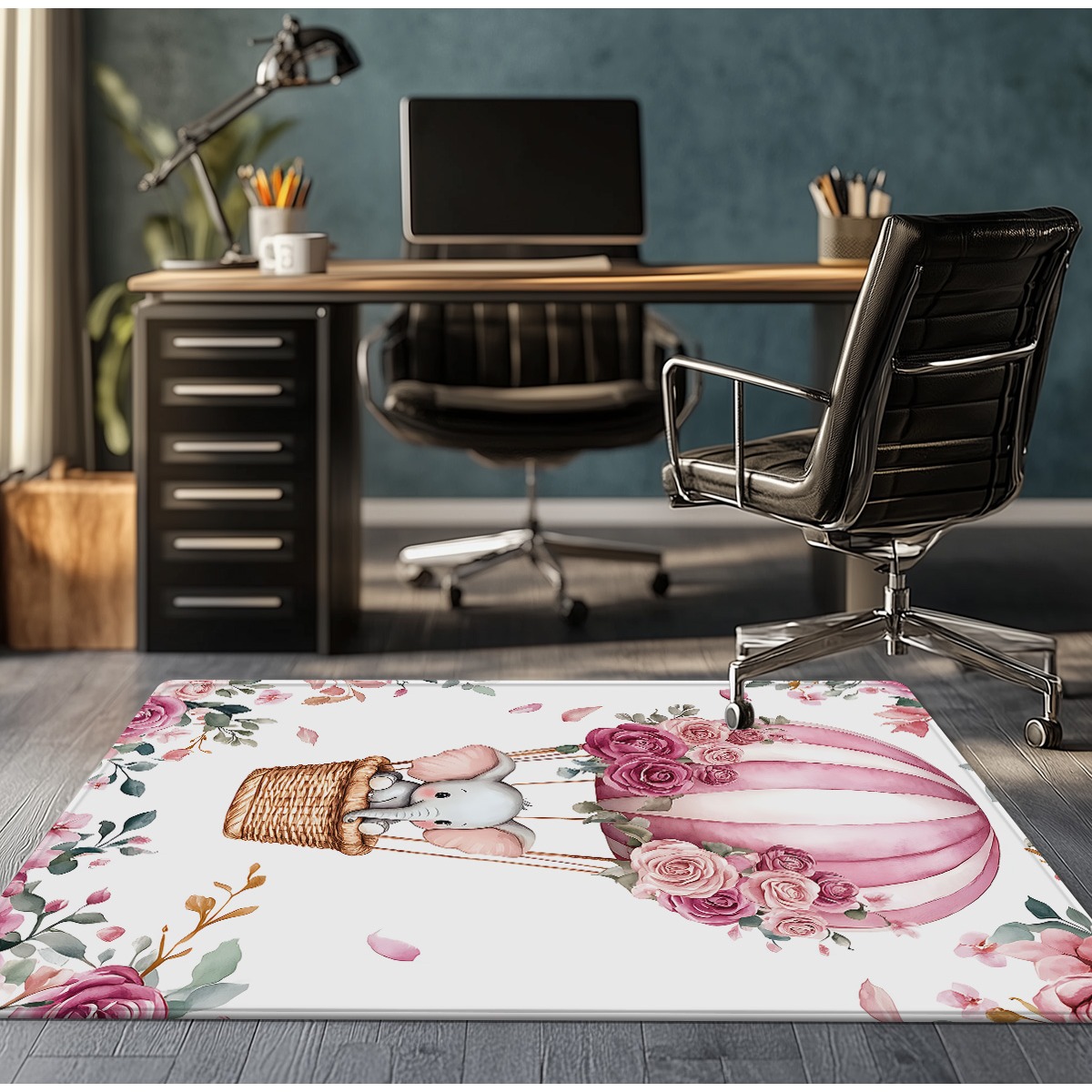 Crystal Velvet Rug Baby Elepha - Baby Nursery Hot Air Balloon のレビューと価格