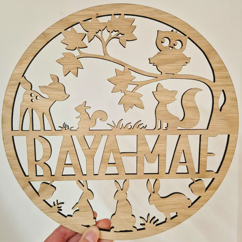 Woodland Name Sign for Baby Nu - Baby Nursery Name Letters のレビューと価格