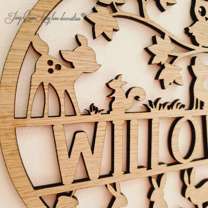 Woodland Name Sign for Baby Nu - Baby Nursery Name Letters のレビューと価格