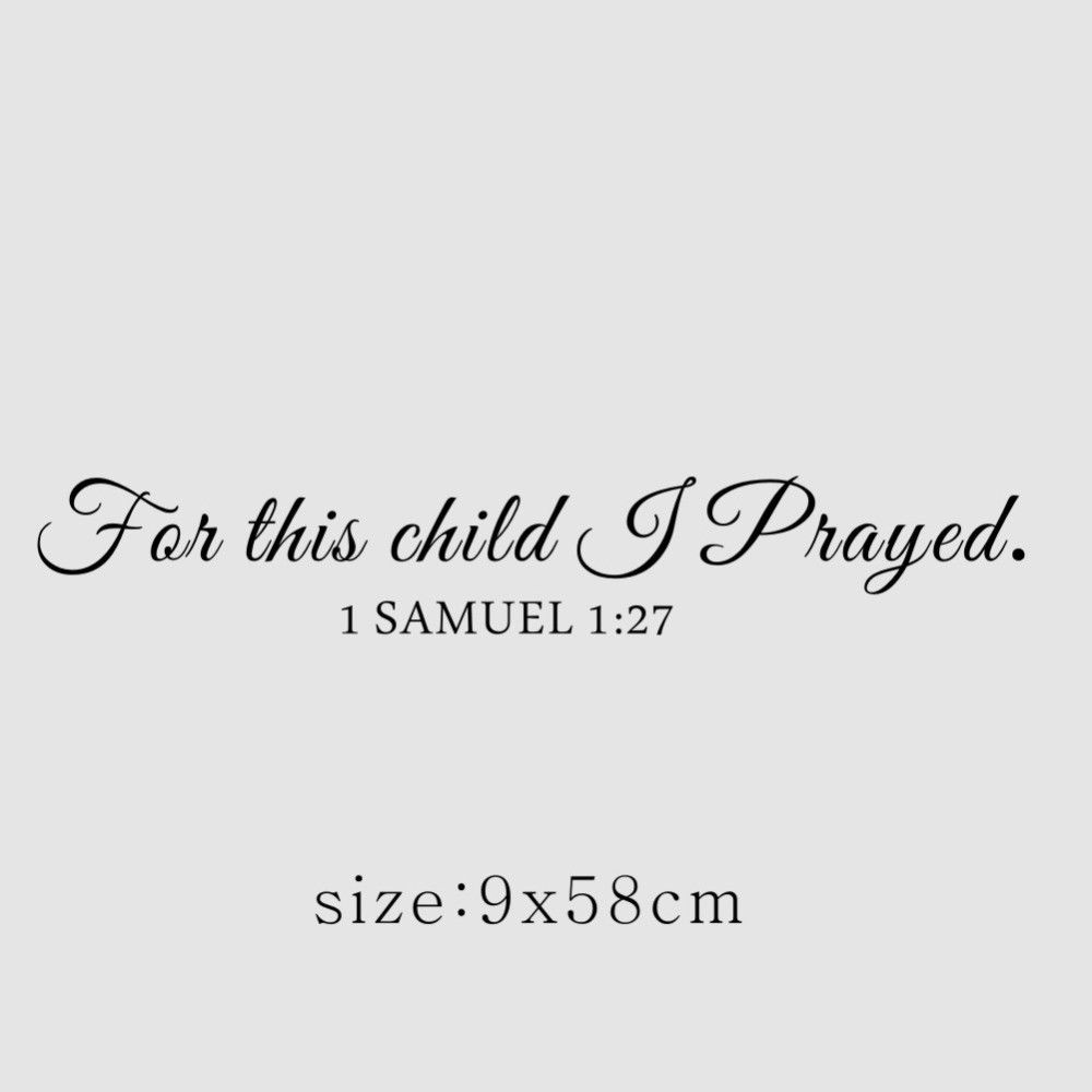 For This Child I Pray Samuel Q - Baby Nursery Quotes のレビューと価格