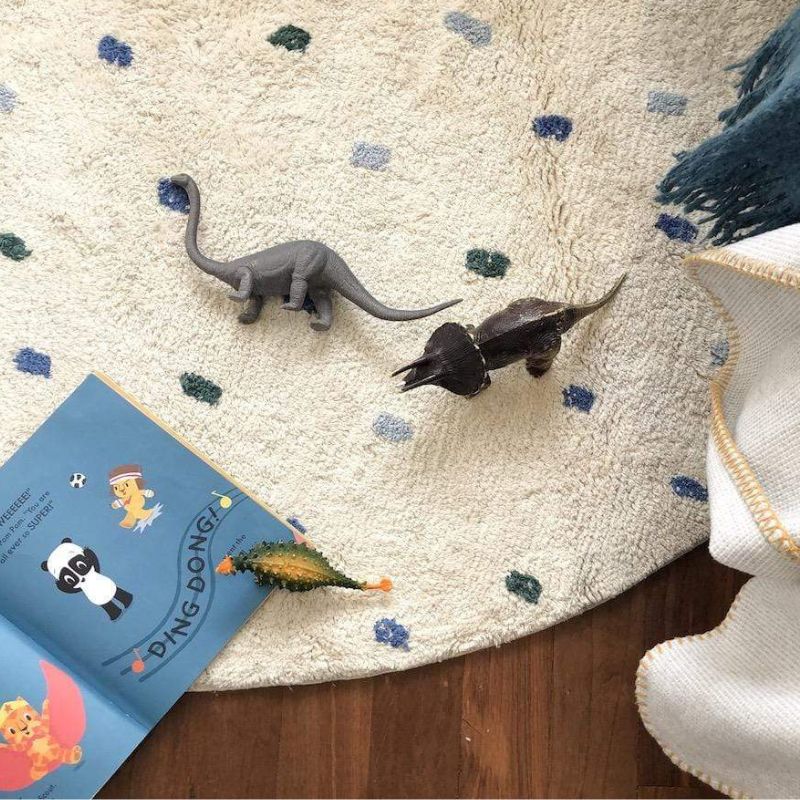 Dot Fluffy Carpet Living Room  - Soft Rug Nursery のレビューと価格