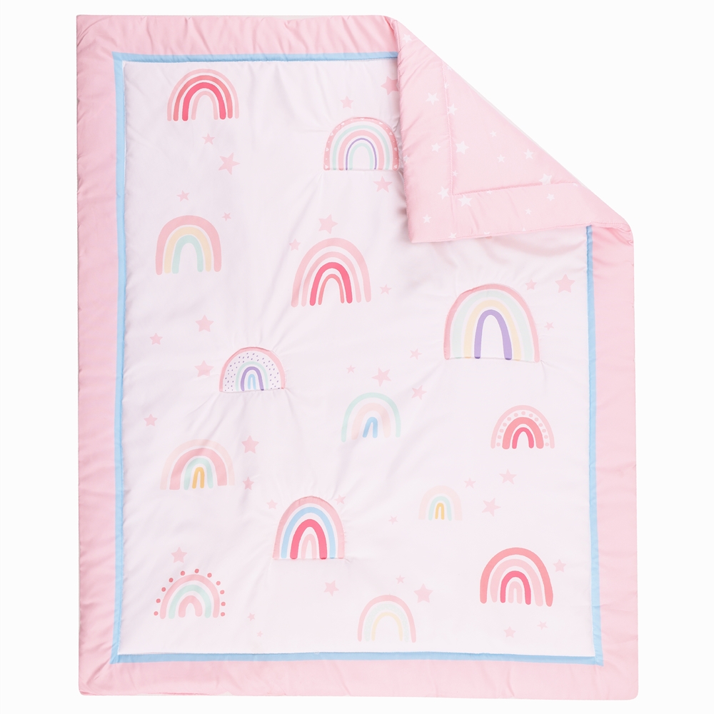 3Pcs Rainbow Baby Infant Crib  - Baby Nursery Bedding のレビューと価格