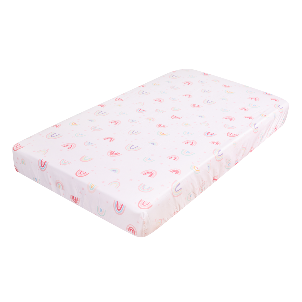 3Pcs Rainbow Baby Infant Crib  - Baby Nursery Bedding のレビューと価格