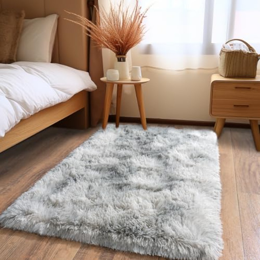 Fluffy Small Rug for Bedroom 2 - Soft Rug Nursery のレビューと価格