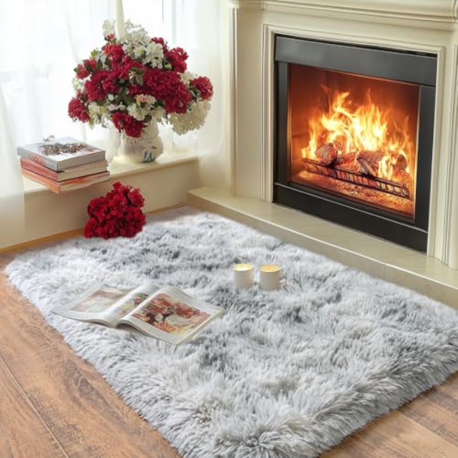 Fluffy Small Rug for Bedroom 2 - Soft Rug Nursery のレビューと価格