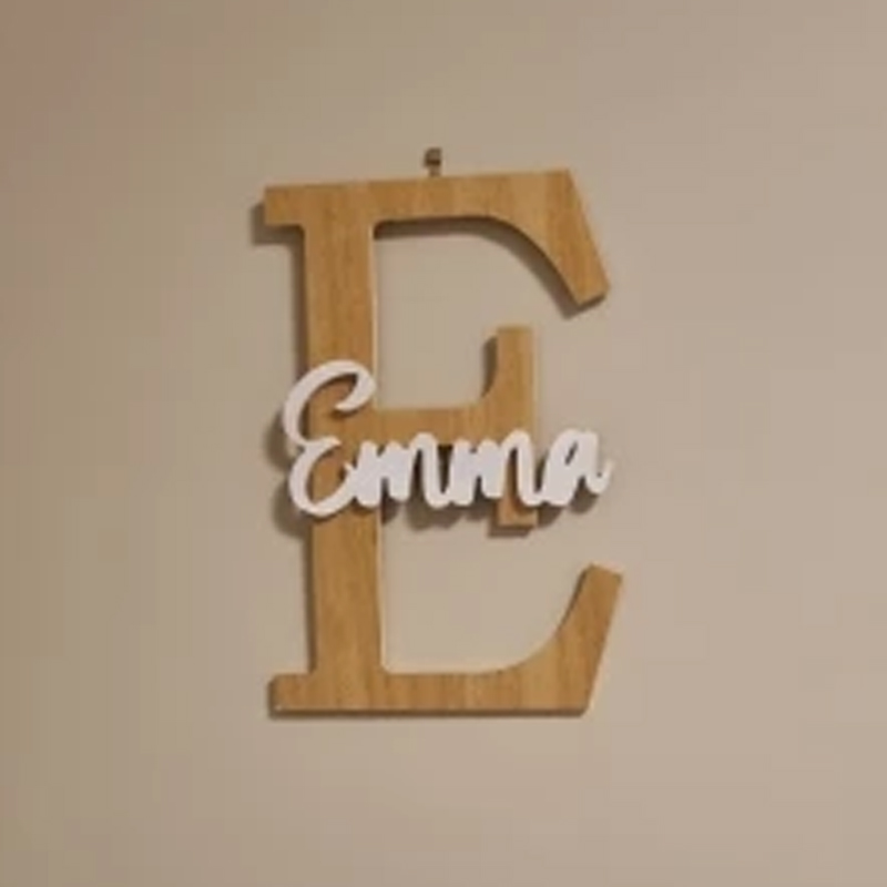 Custom Wooden Name Sign  Baby  - Baby Nursery Name Letters のレビューと価格