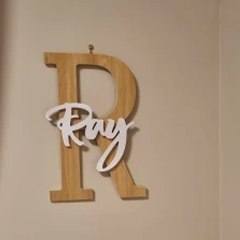 Custom Wooden Name Sign  Baby  - Baby Nursery Name Letters のレビューと価格
