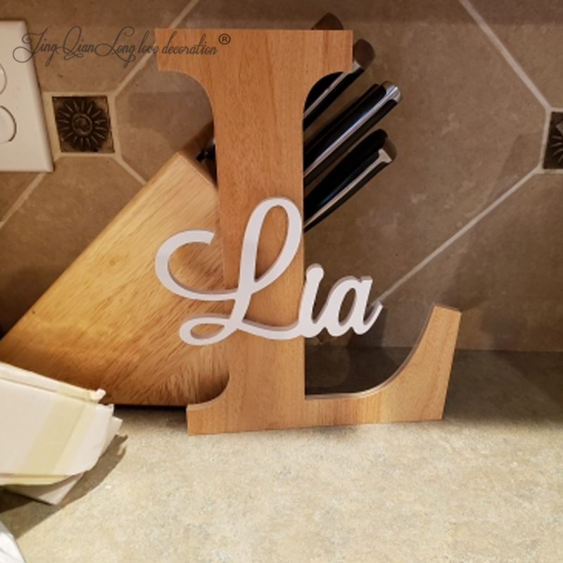 Custom Wooden Name Sign  Baby  - Baby Nursery Name Letters のレビューと価格