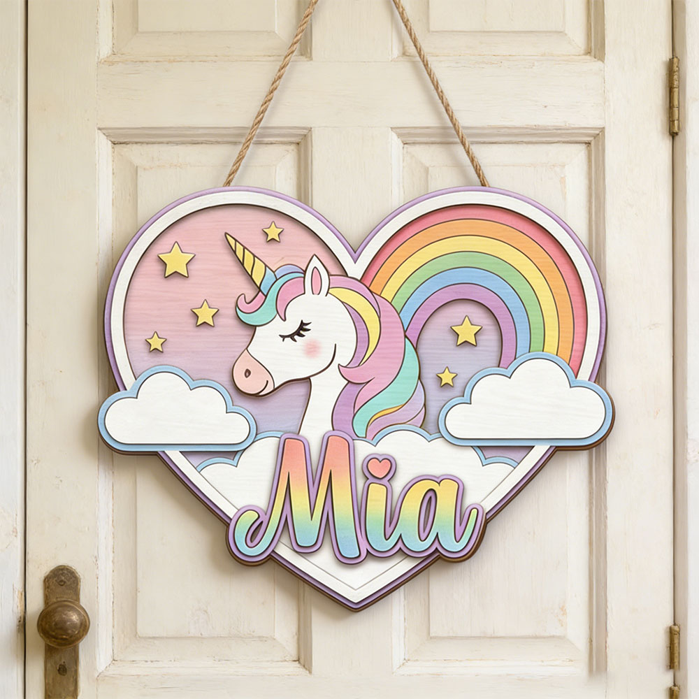 Custom Heart Shaped Rainbow Un - Baby Nursery Themes Girl のレビューと価格