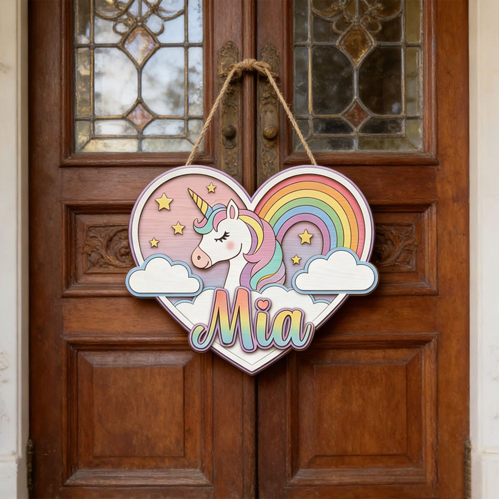 Custom Heart Shaped Rainbow Un - Baby Nursery Themes Girl のレビューと価格