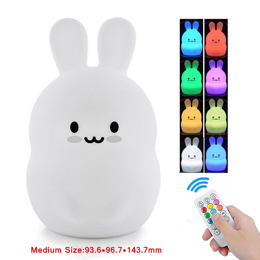 Touch Sensor Rabbit Night Ligh - Baby Nursery Lamp のレビューと価格