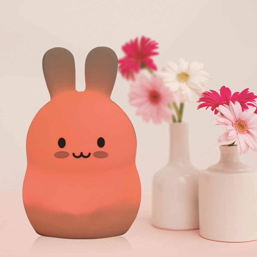 Touch Sensor Rabbit Night Ligh - Baby Nursery Lamp のレビューと価格