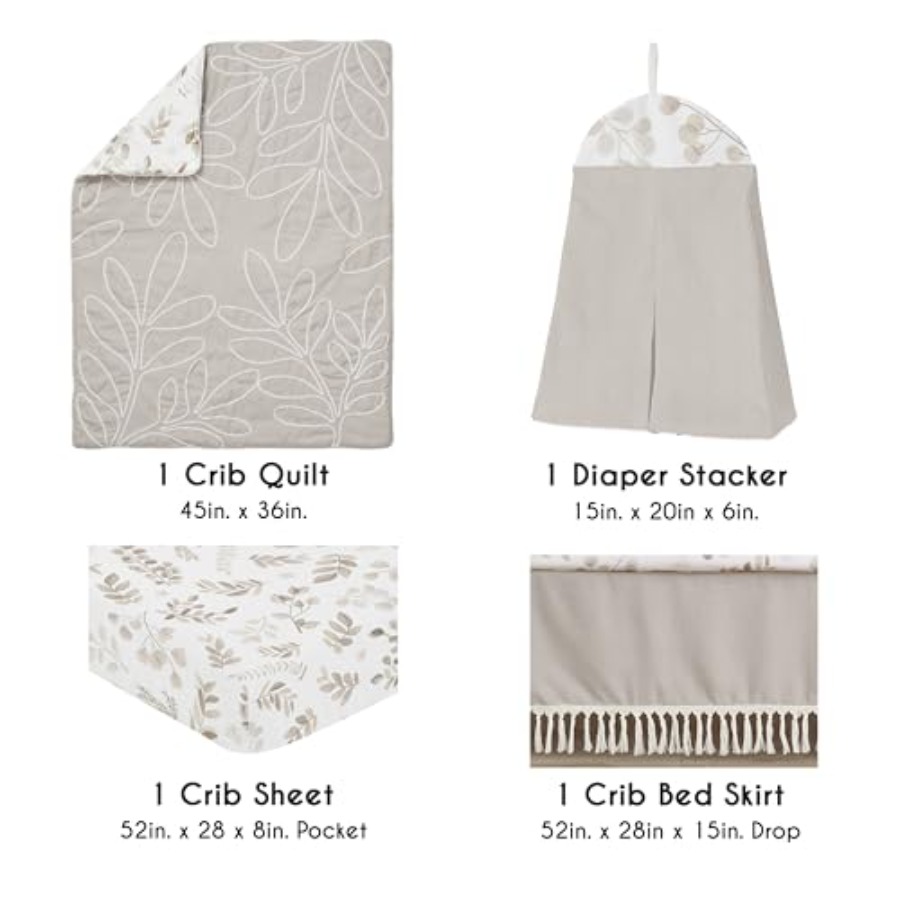 4-Piece Baby Crib Bedding Set  - Baby Nursery Bedding のレビューと価格