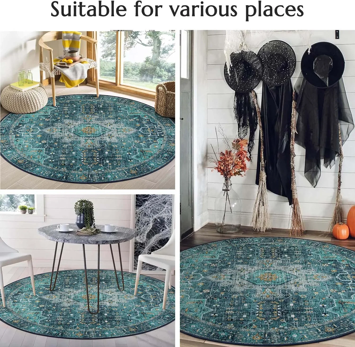 Rainbow Kids Rug,Heart Rainbow - Soft Rug Nursery のレビューと価格