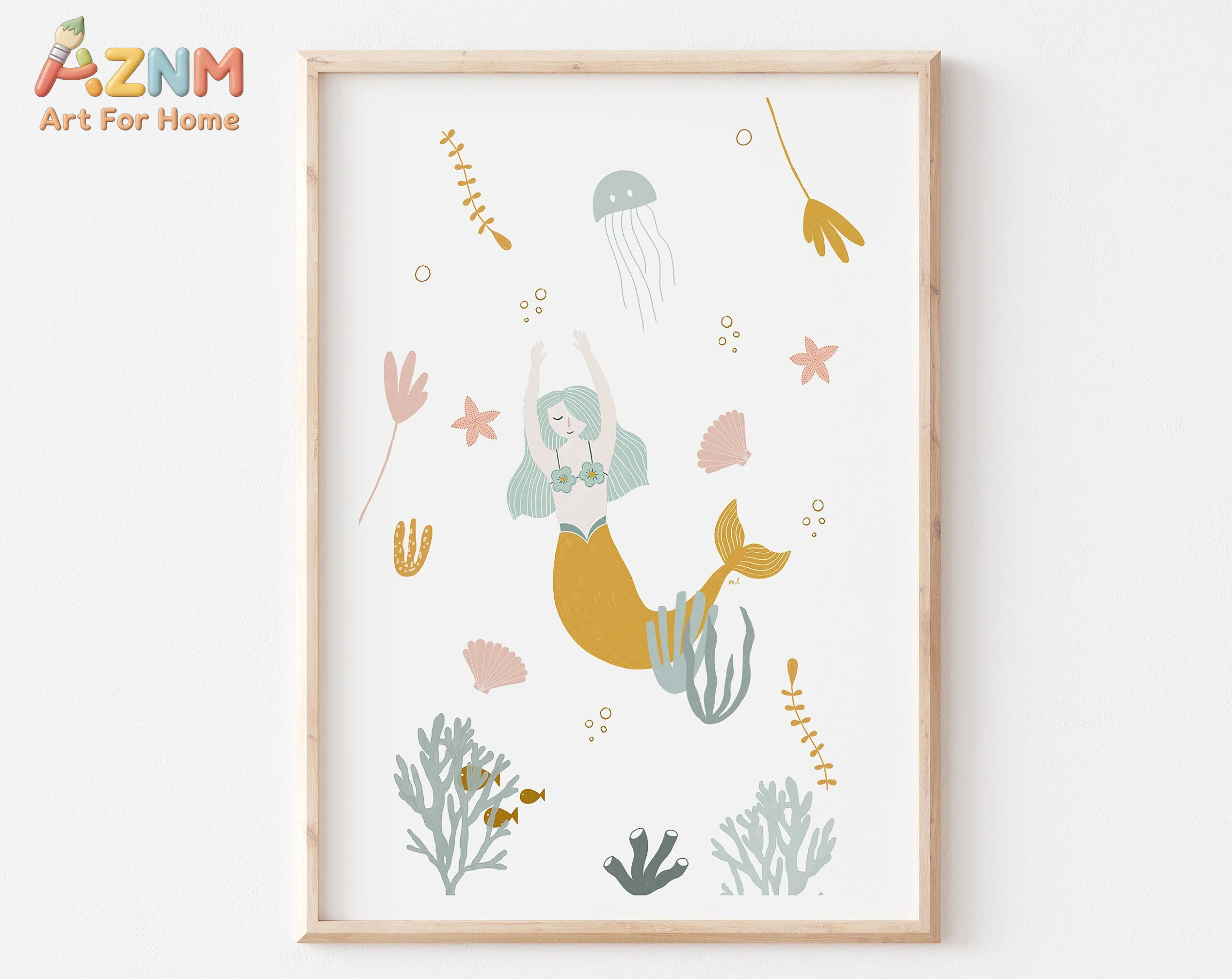 Boho Ocean Themed Pink Sea She - Baby Nursery Themes Girl のレビューと価格