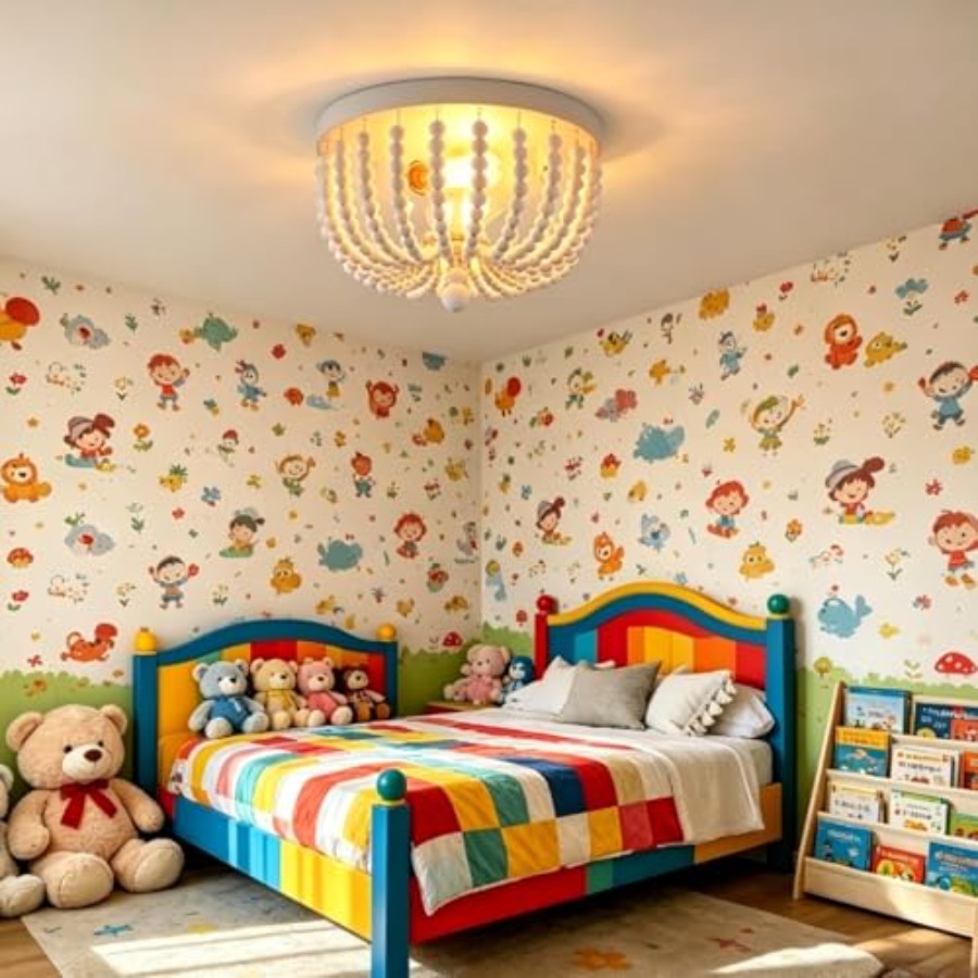 Flush Mount Ceiling Light Fixt - Baby Nursery Ceiling Light のレビューと価格
