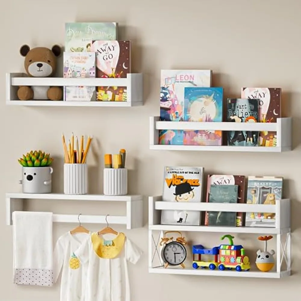 QimCoor Nursery Book Shelves S - Baby Nursery Floating Shelves のレビューと価格