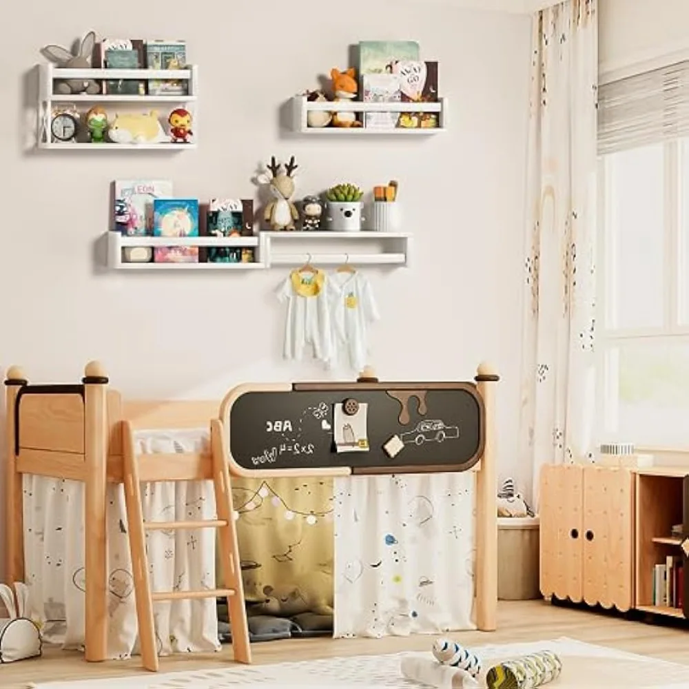 QimCoor Nursery Book Shelves S - Baby Nursery Floating Shelves のレビューと価格