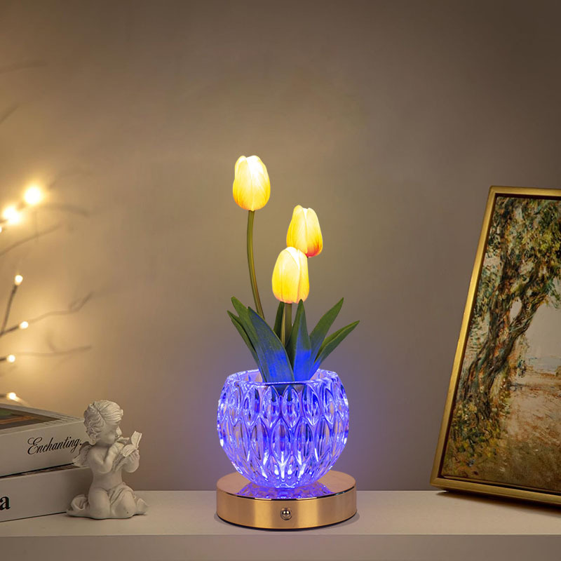 Artificial Tulip Flower Lamp,  - Baby Nursery Lamp のレビューと価格