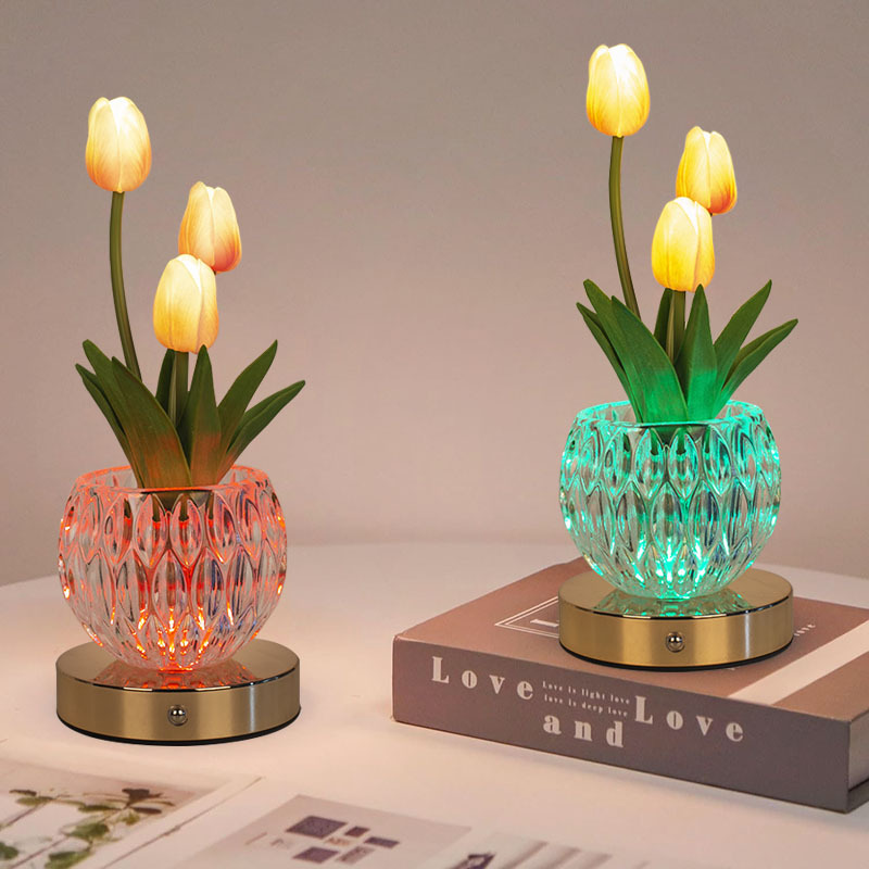 Artificial Tulip Flower Lamp,  - Baby Nursery Lamp のレビューと価格