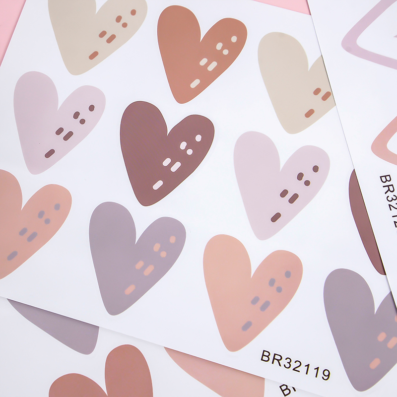 2pcs Lovely Hearts Ins Wall St - Baby Nursery Wallpaper Girl のレビューと価格