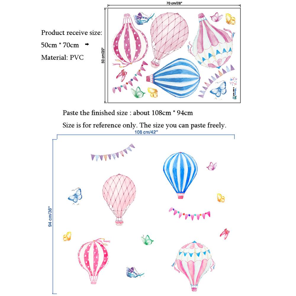 Cartoon Hot Air Balloon Wall S - Baby Nursery Hot Air Balloon のレビューと価格