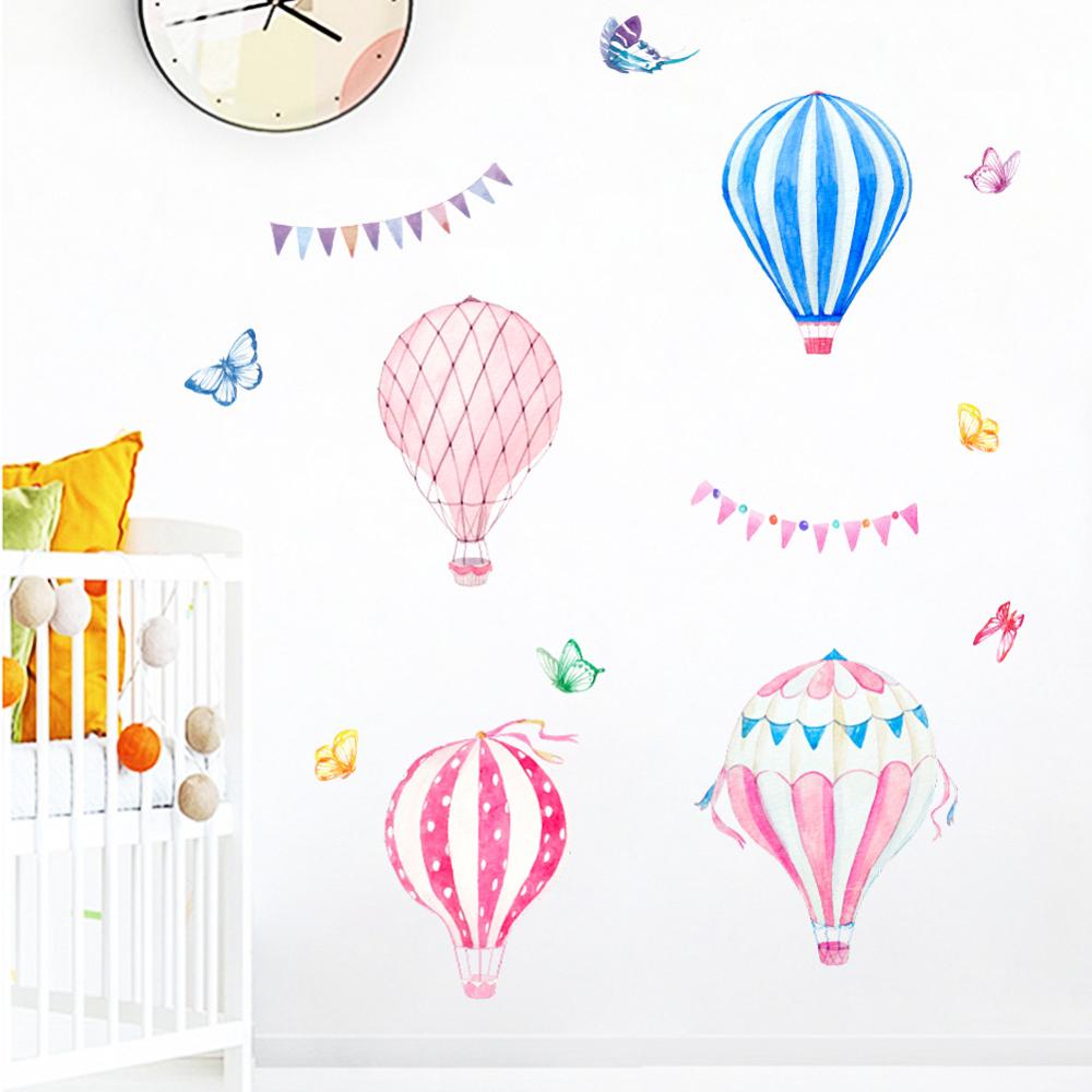 Cartoon Hot Air Balloon Wall S - Baby Nursery Hot Air Balloon のレビューと価格