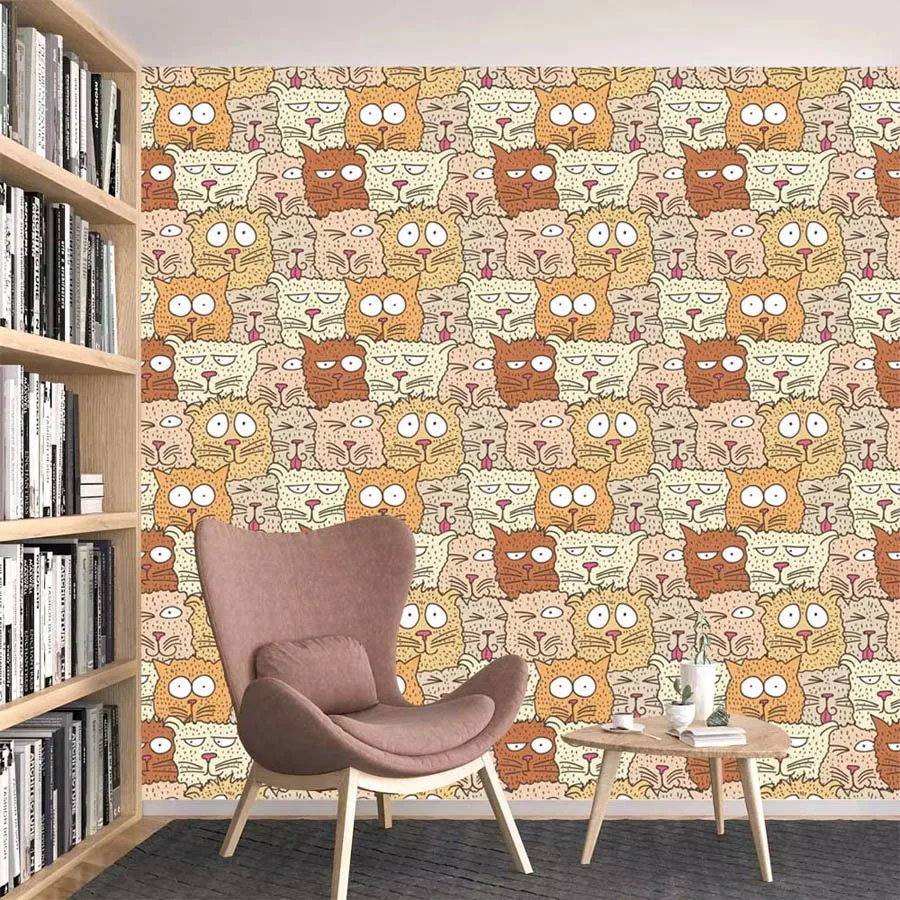 Custom Cartoon Waterproof Peel - Baby Nursery Peel And Stick Wallpaper のレビューと価格