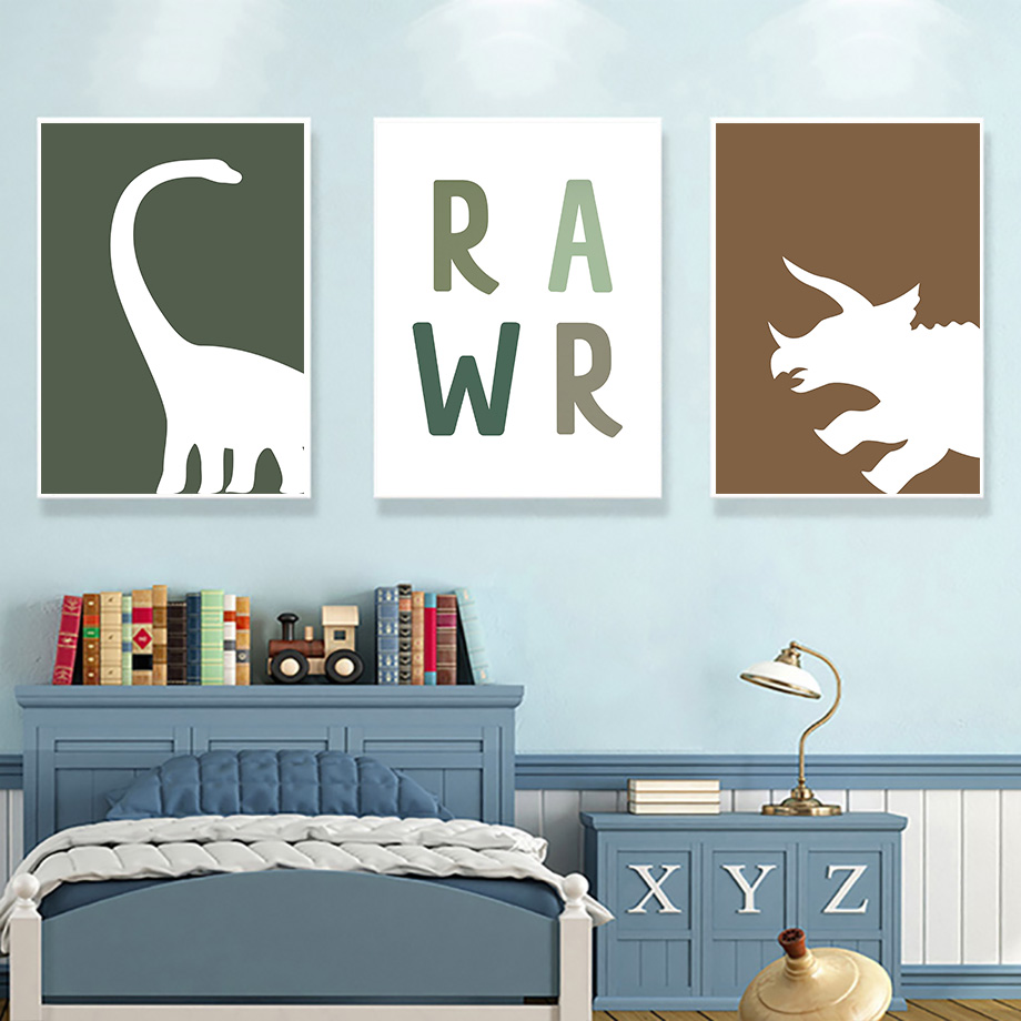 Frameless Jurassic Dinosaur Ty - Baby Nursery Quotes のレビューと価格