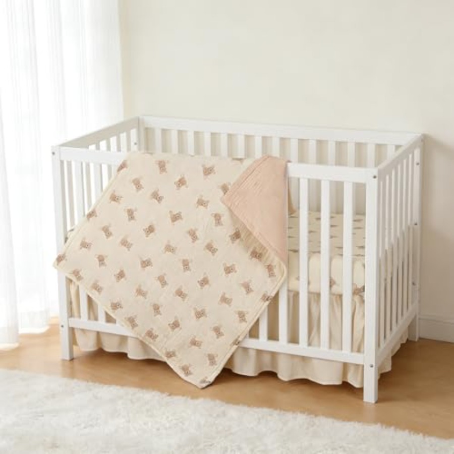Organic Cotton Muslin Baby Cri - Baby Nursery Bedding のレビューと価格