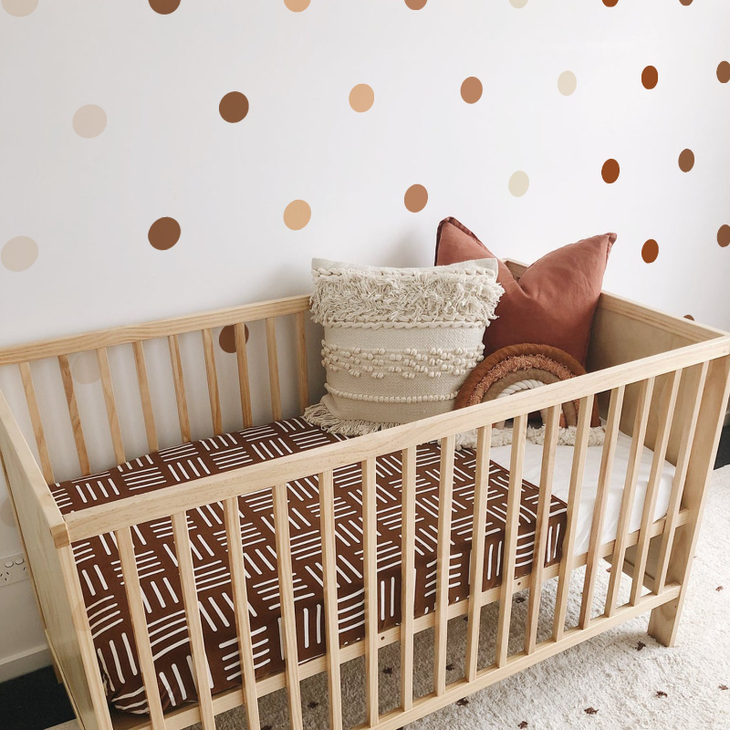 Creative Boho Polka Dot Wall S - Baby Nursery Wallpaper Girl のレビューと価格