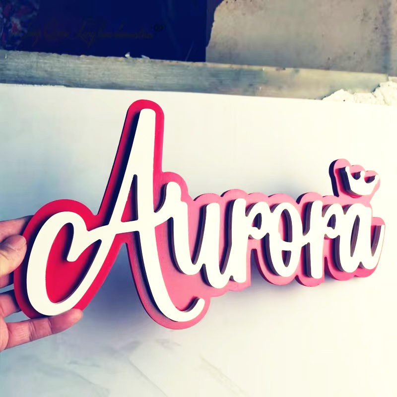 Custom Wooden Name Sign Person - Baby Nursery Name Letters のレビューと価格