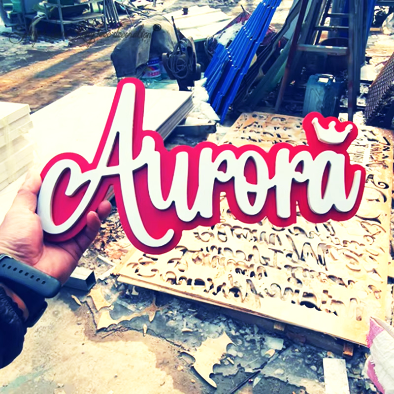 Custom Wooden Name Sign Person - Baby Nursery Name Letters のレビューと価格