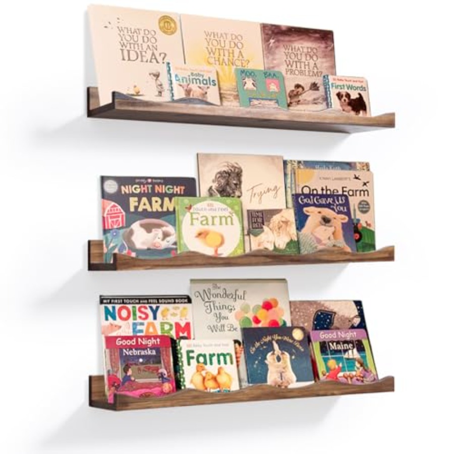 Floating Bookshelf for Floatin - Baby Nursery Floating Shelves のレビューと価格