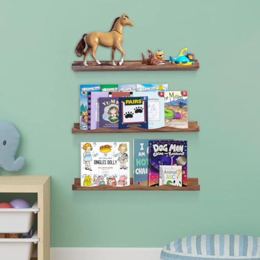 Floating Bookshelf for Floatin - Baby Nursery Floating Shelves のレビューと価格