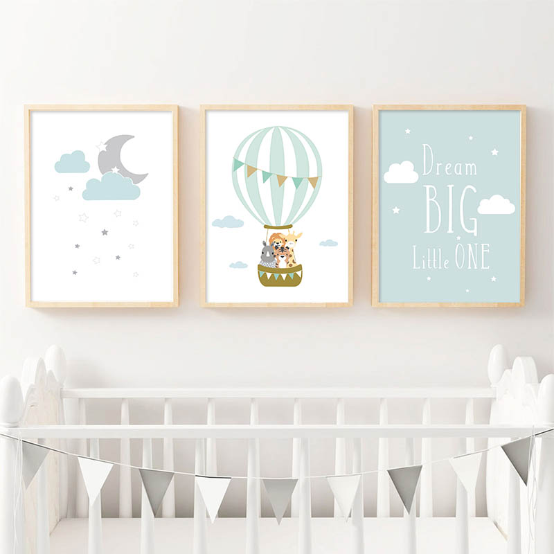 Balloon Moon Nursery Poster Wa - Baby Nursery Quotes のレビューと価格