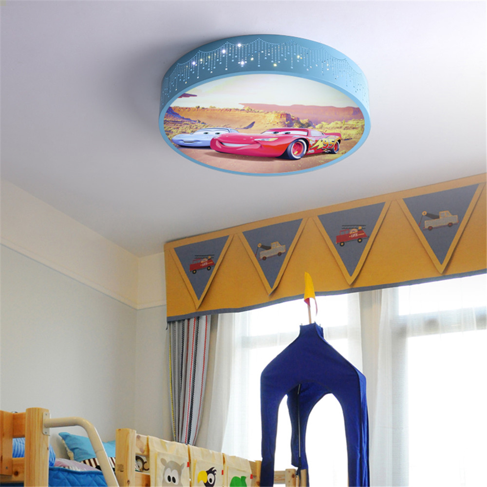 Cartoon Car Round Led Ceiling  - Baby Nursery Ceiling Light のレビューと価格