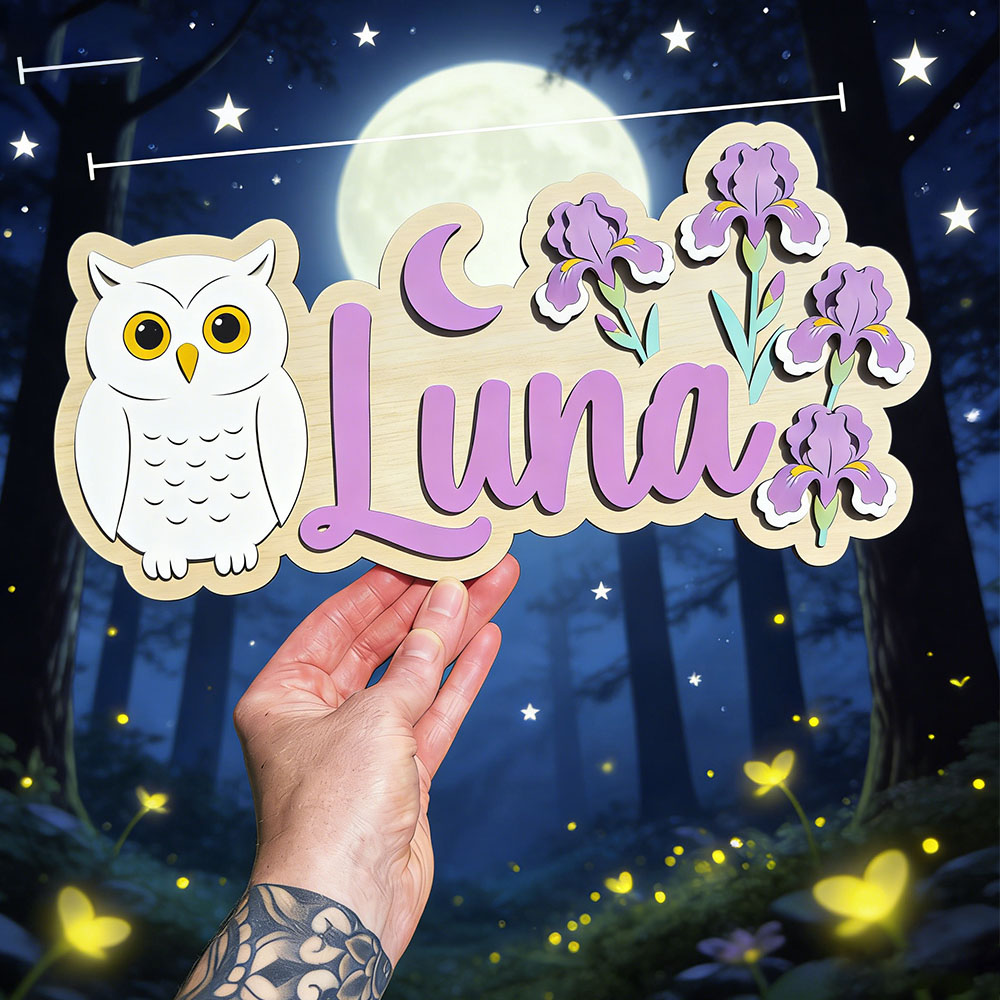 Personalized Cute Night Owl Ir - Baby Nursery Themes Girl のレビューと価格