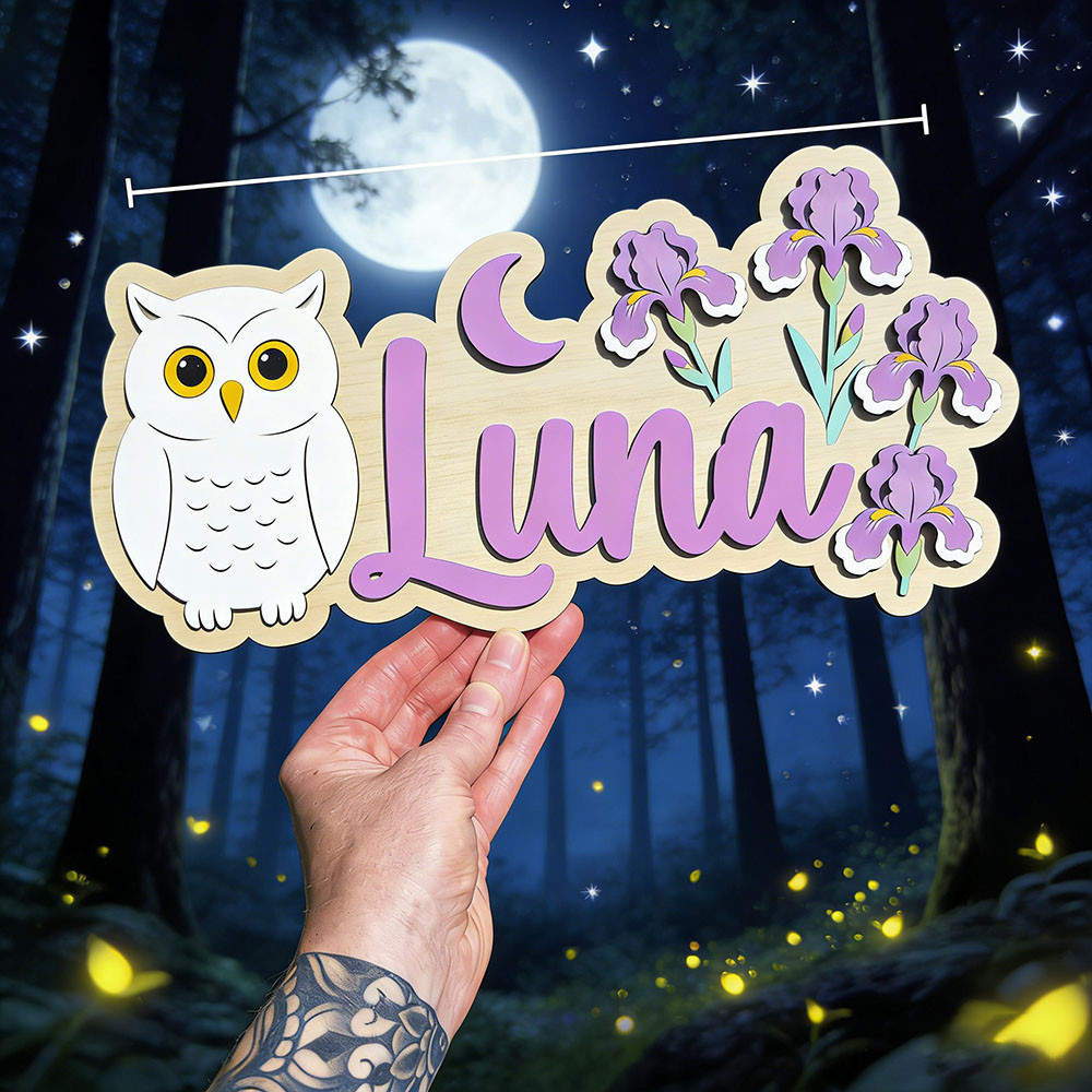 Personalized Cute Night Owl Ir - Baby Nursery Themes Girl のレビューと価格