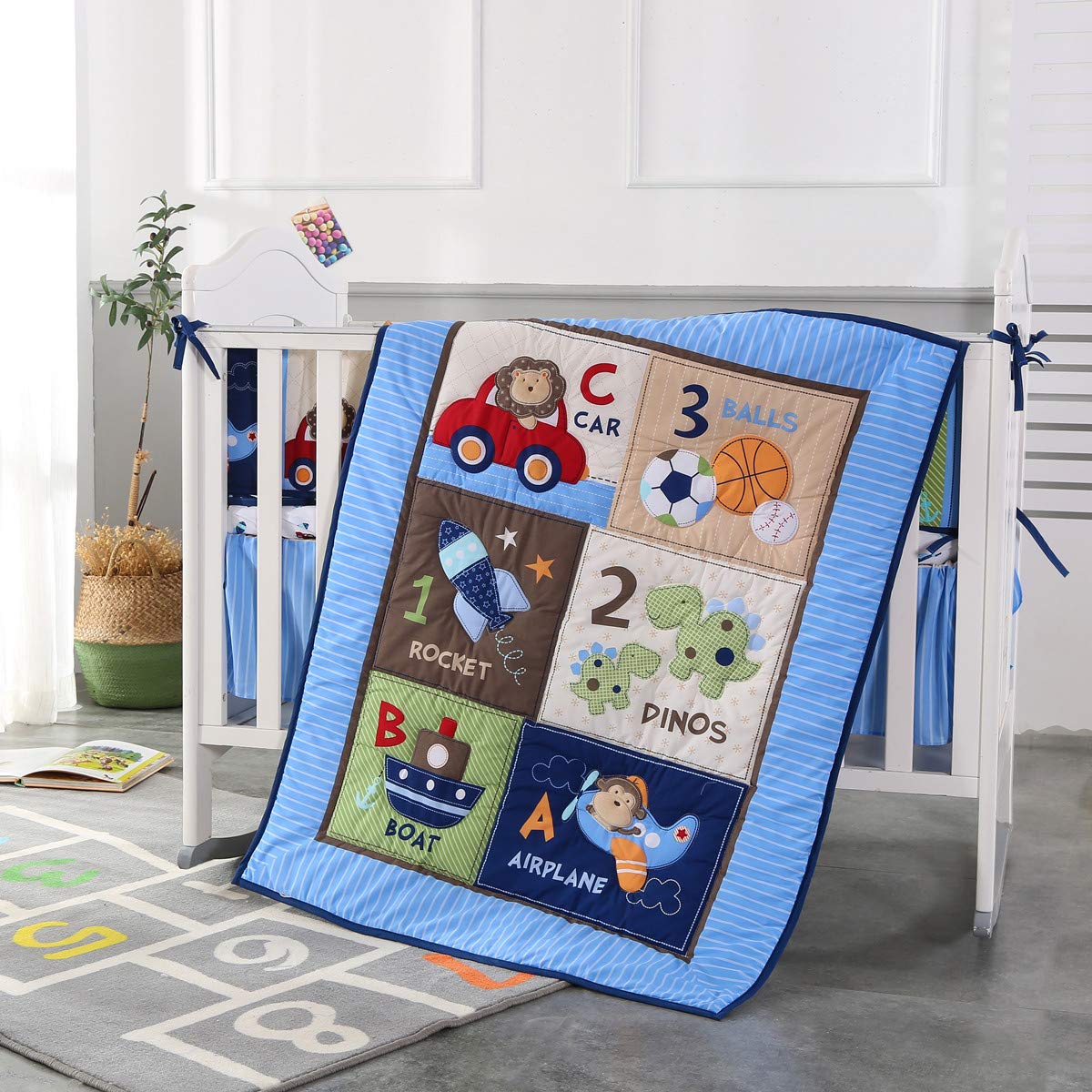 7Piece Crib Bedding Set Infant - Baby Nursery Bedding のレビューと価格