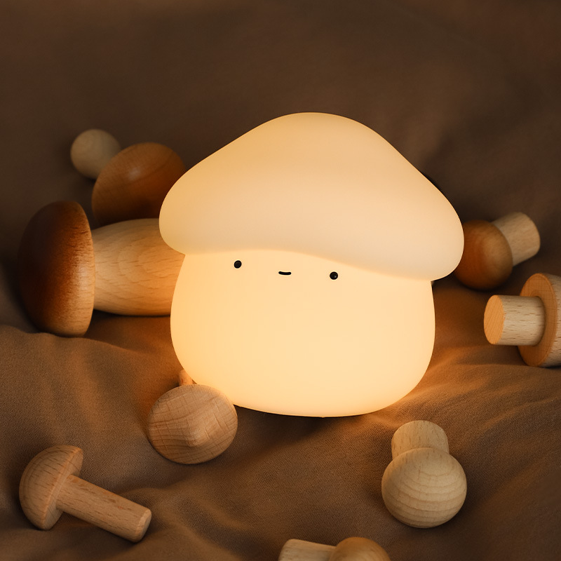 1Pcs Mushroom Head Silicone Ni - Baby Nursery Lamp のレビューと価格