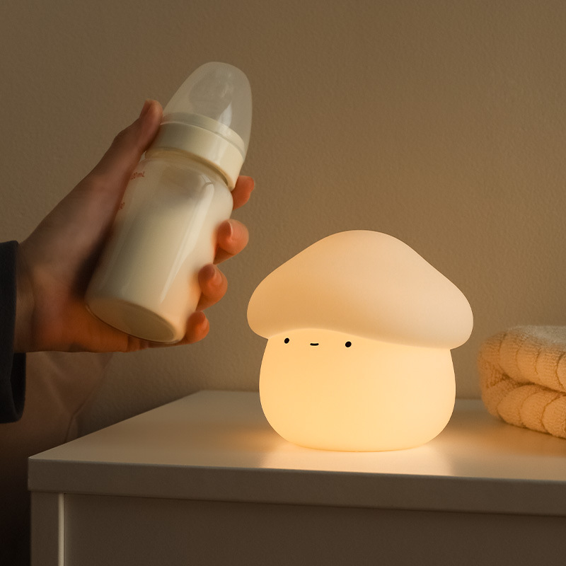1Pcs Mushroom Head Silicone Ni - Baby Nursery Lamp のレビューと価格