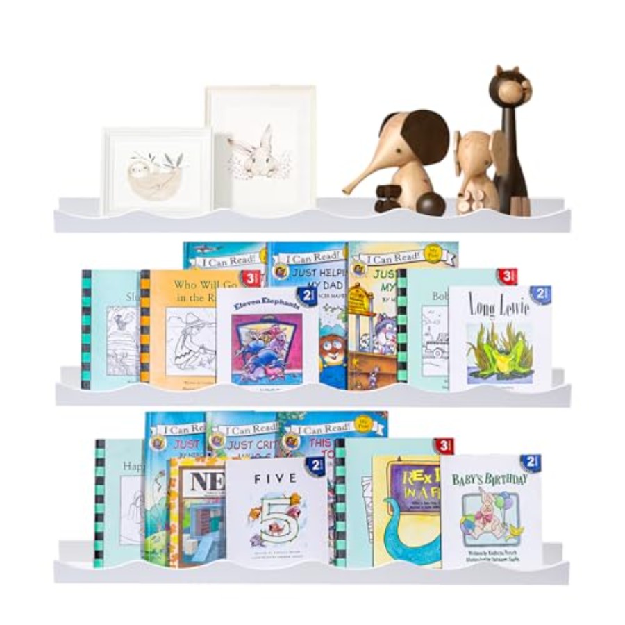 Floating Bookshelf for Floatin - Baby Nursery Floating Shelves のレビューと価格