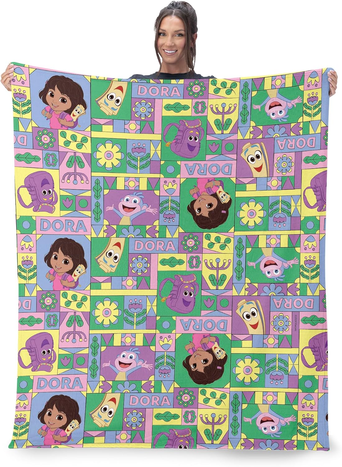 Dora the Explorer Throw Blanke - Baby Nursery Rug のレビューと価格