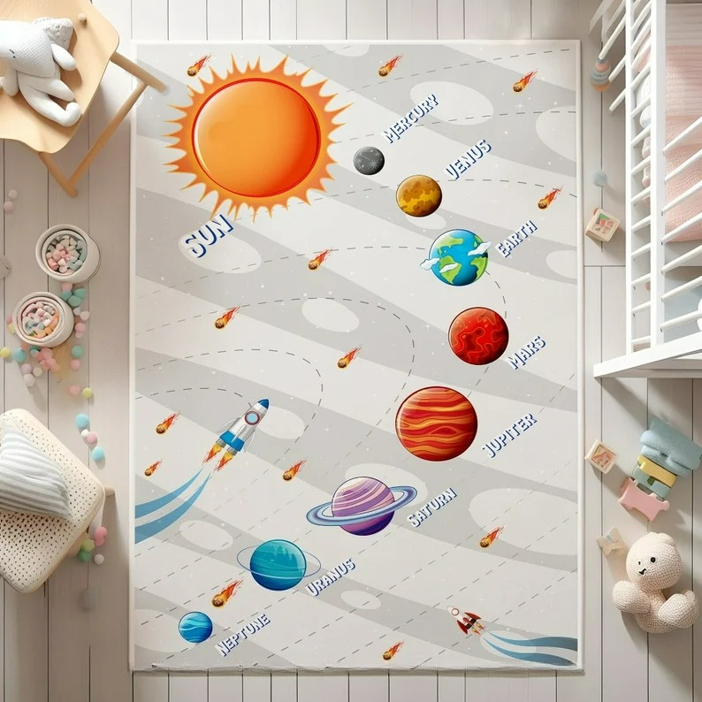 Cartoon Universe Carpet Astron - Baby Nursery Rug のレビューと価格