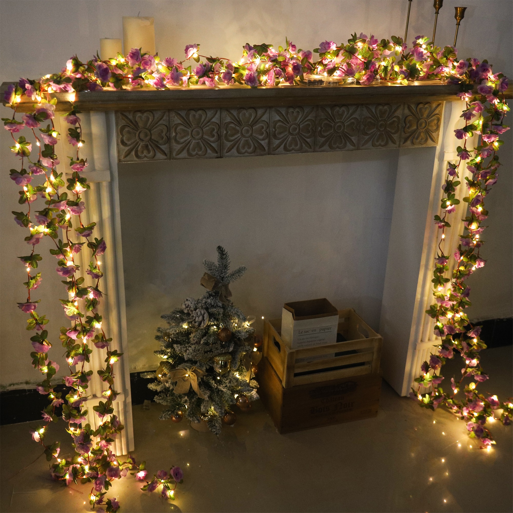 Rose LED Lights String Artific - Baby Nursery Lamp のレビューと価格