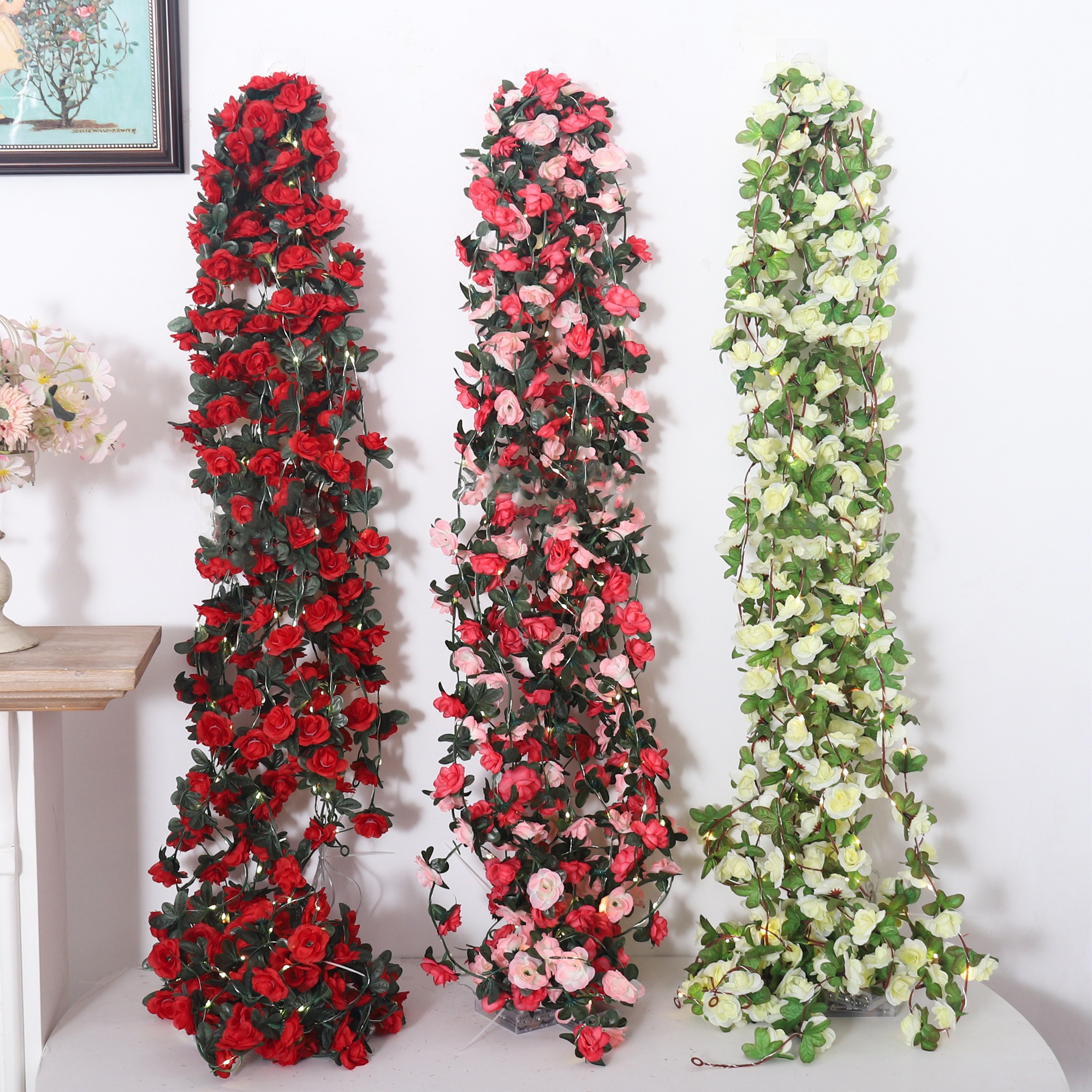 Rose LED Lights String Artific - Baby Nursery Lamp のレビューと価格