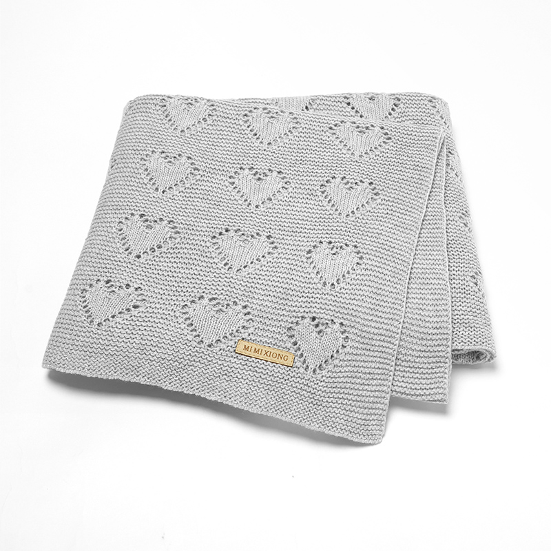 Baby Cotton Blankets Knitted N - Baby Nursery Bedding のレビューと価格